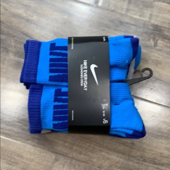 NIKE EVERYDAY CUSHIONED CREW SOCKS YTH 3Y-5Y - Picture 10 of 16